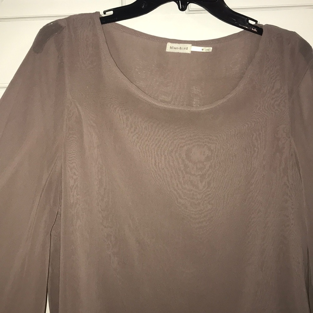 Plum asymmetrical blouse. Size M. Worn once.